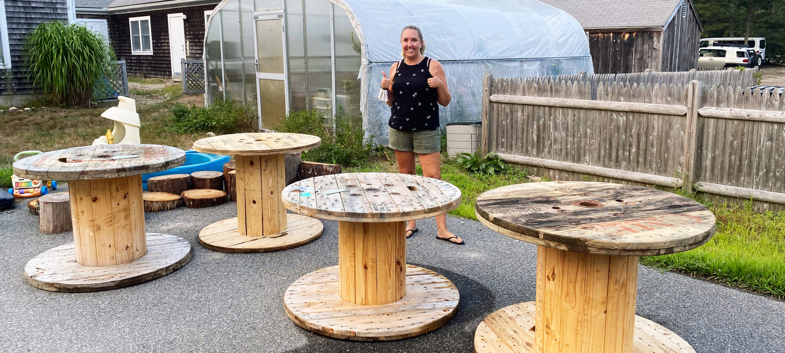 Local Business Donates Tables For Outdoor Learning Cape Cod Hero 1